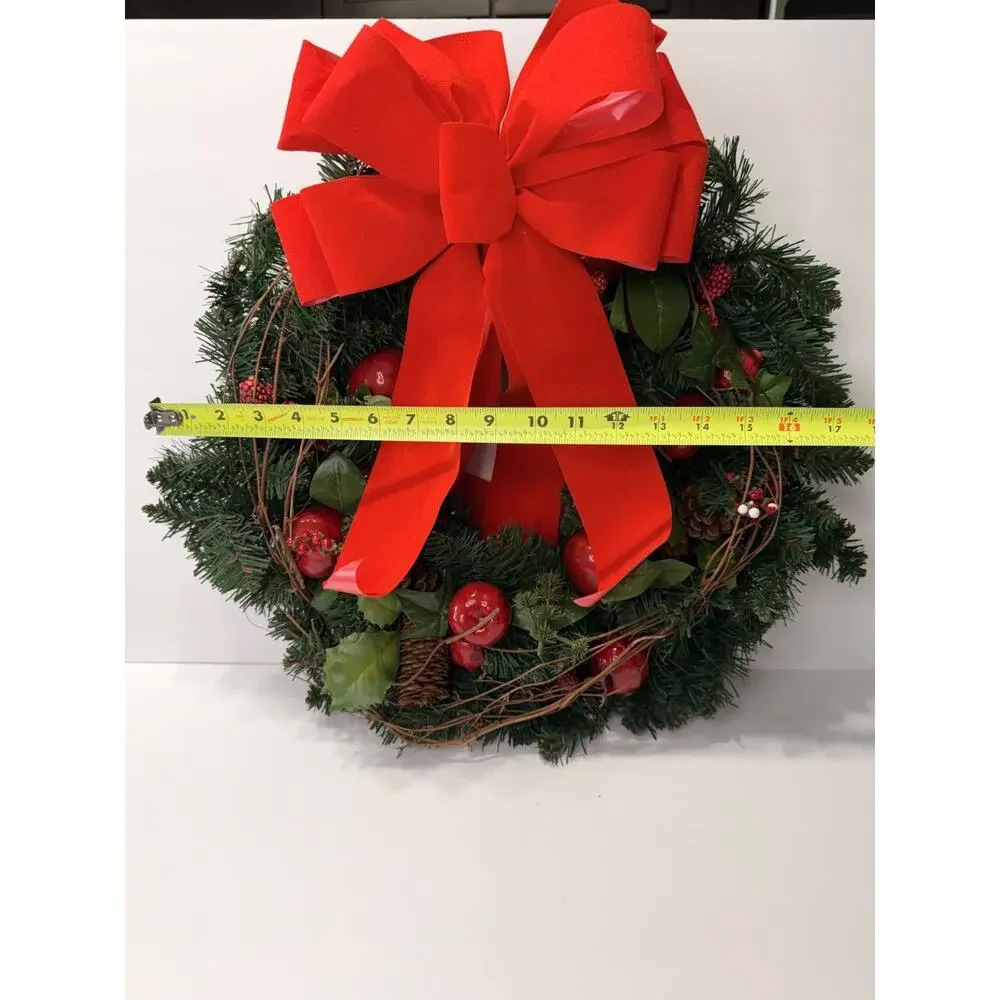 Lot of 2 Christmas Wreaths 17